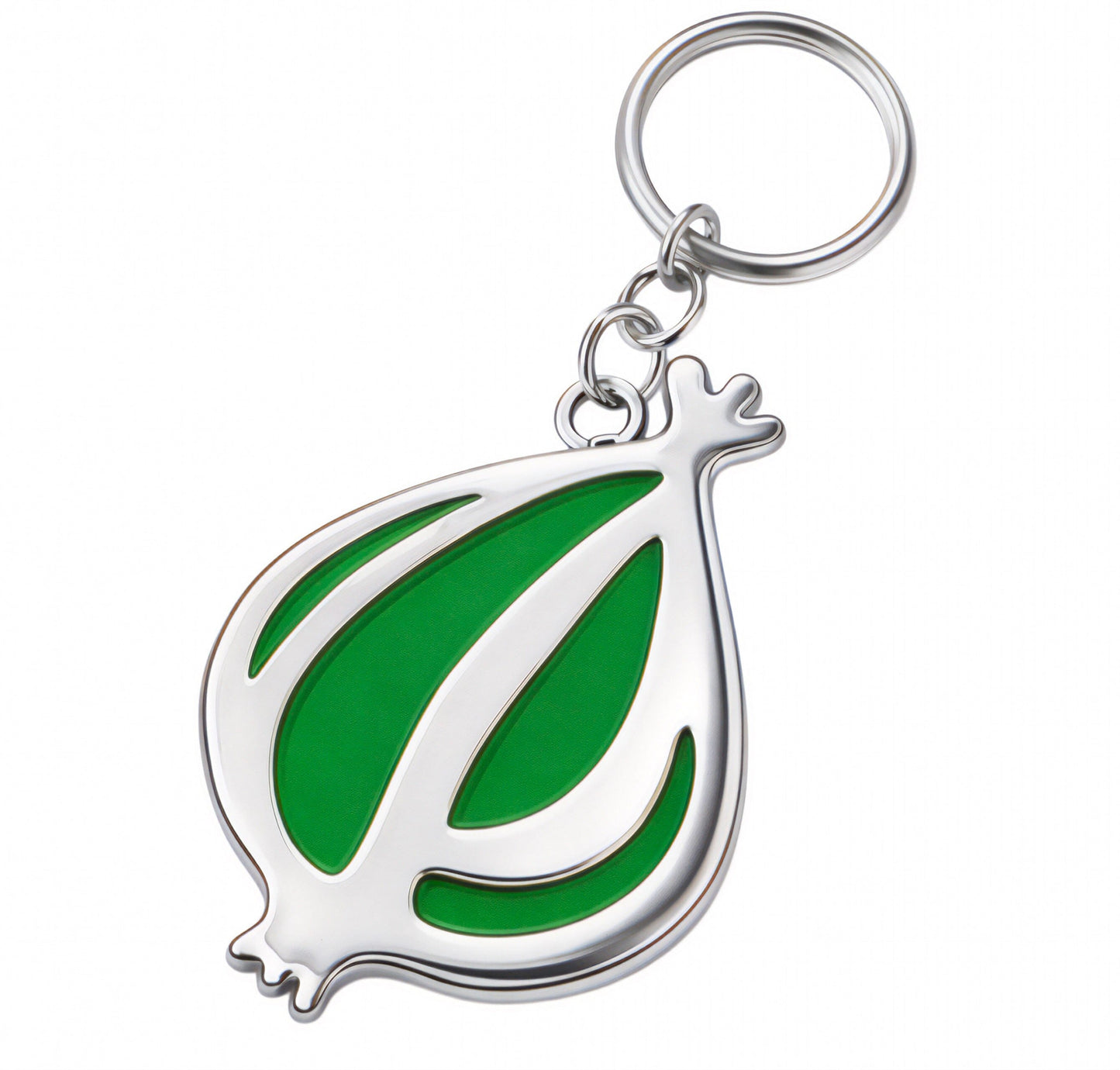 The Onion Logo Keychain