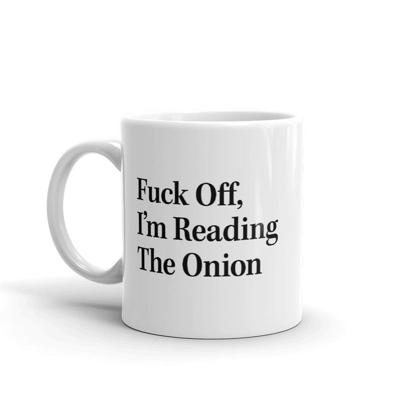 The Onion's 'I'm Reading The Onion' Mug