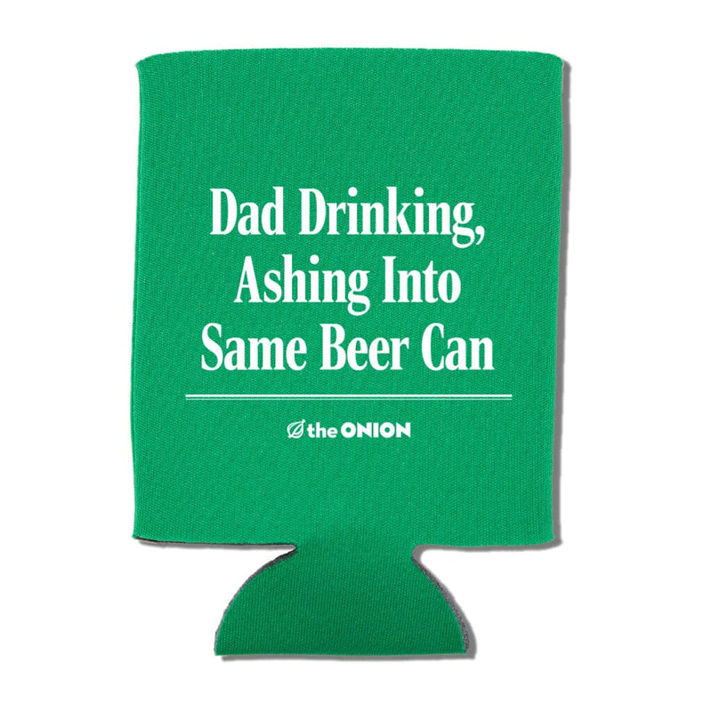Dad Drinking Can Cooler