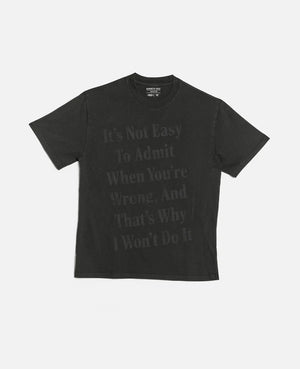 Kenneth Cole: Admit You're Wrong Shirt
