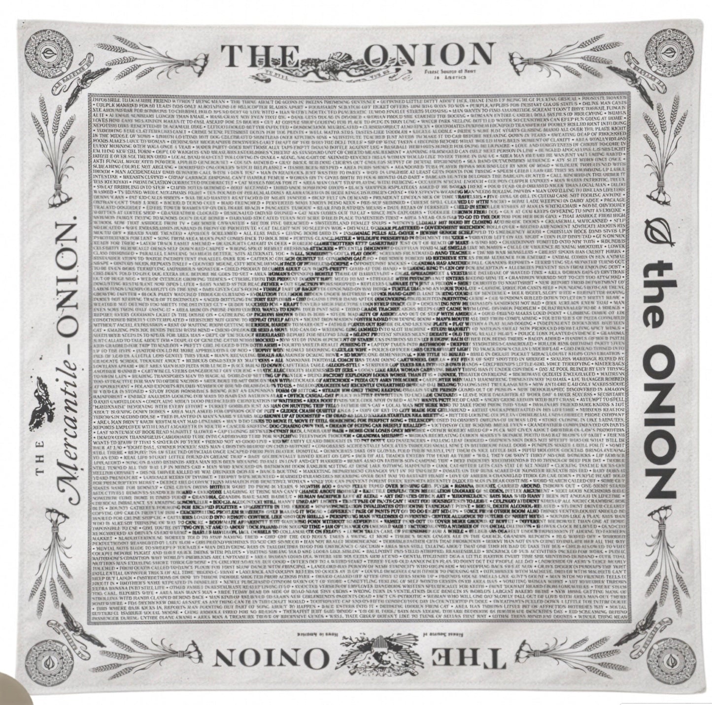 The Onion Headline Bandana