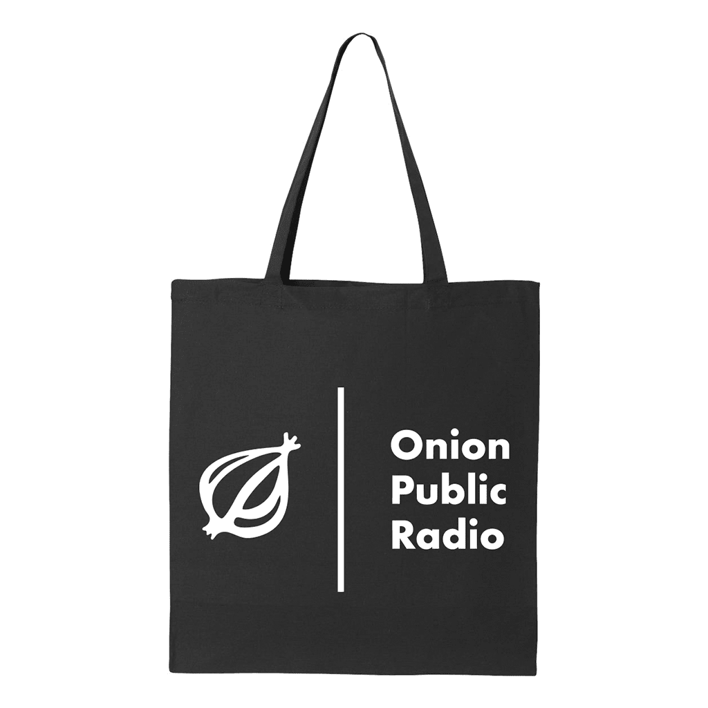 OPR: Onion Public Radio Tote Bag