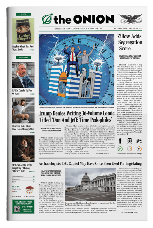 The Onion Newspaper, October 2025 - Physical Copy