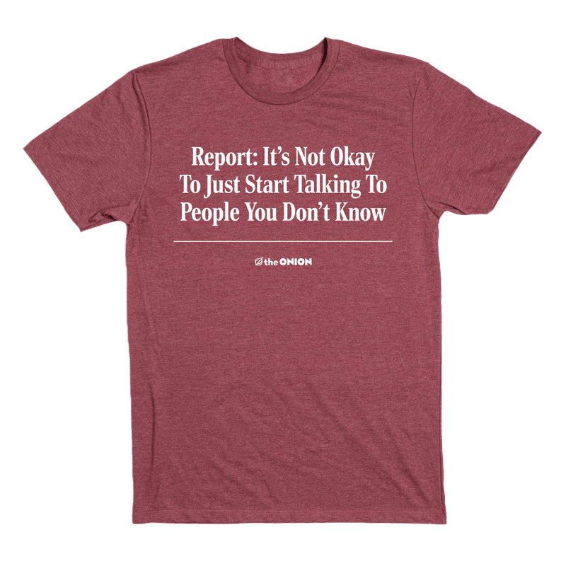 'Report: It's Not Okay' Headline T-Shirt