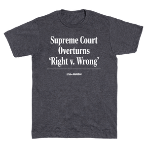 'Right v. Wrong' Headline T-Shirt