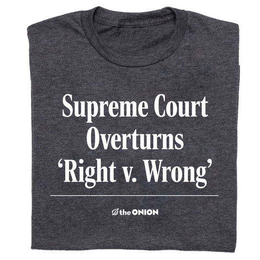 'Right v. Wrong' Headline T-Shirt