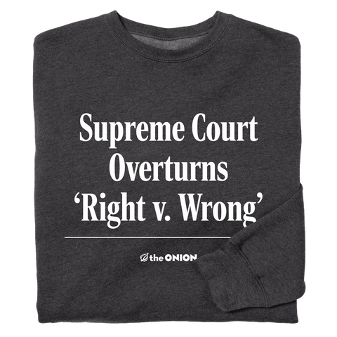 'Right v. Wrong' Headline T-Shirt