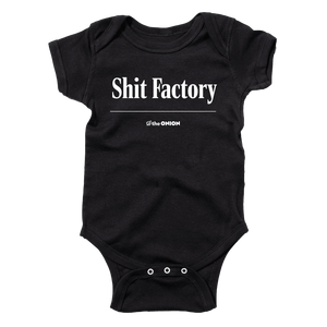 'Shit Factory' Onion Headline Baby Onesie