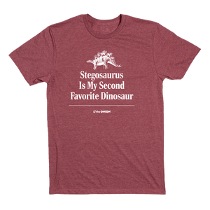 'Stegosaurus Is My Second Favorite Dinosaur' Graphic T-Shirt