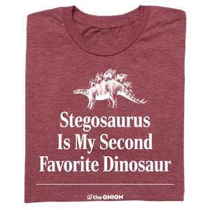 'Stegosaurus Is My Second Favorite Dinosaur' Graphic T-Shirt