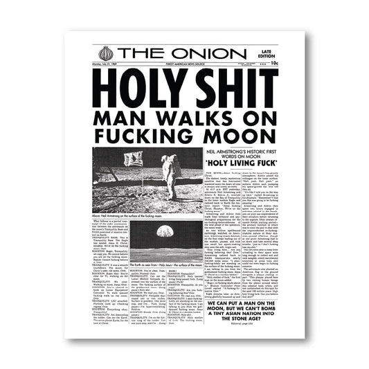 'Man Walks On Moon' Poster