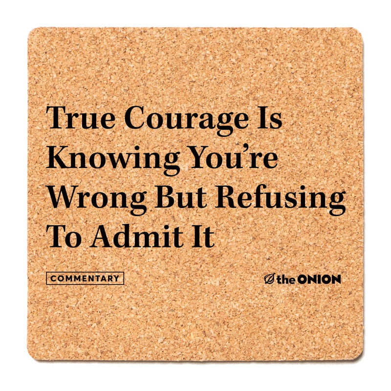 True Courage Cork Coaster