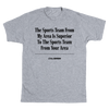 'The Sports Team From My Area' Onion Headline T-Shirt