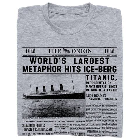'History Sighs, Repeats Itself' Headline T-Shirt