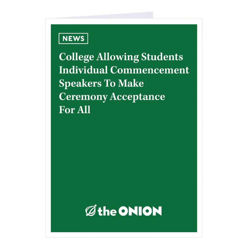 Individual Commencement Speakers Greeting Card