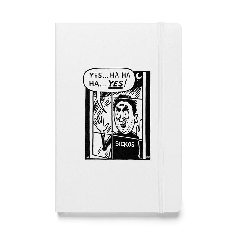 Cartoon 'Sickos' Hardcover Journal