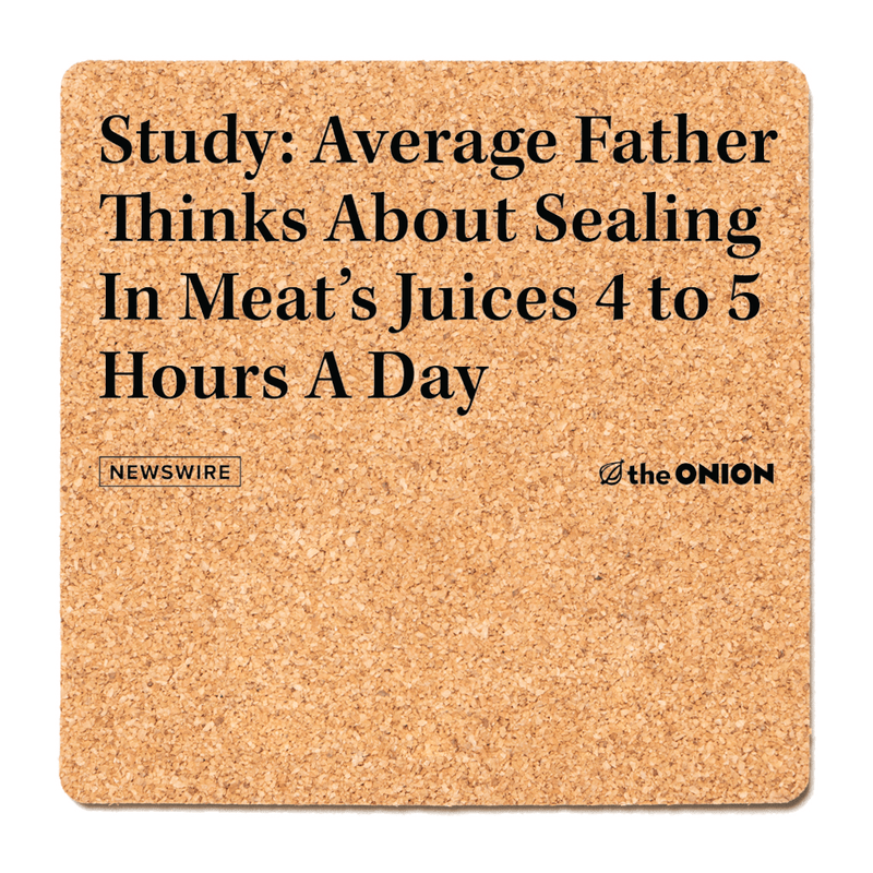 Meat's Juices Cork Coaster