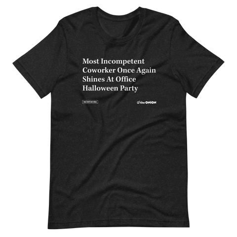 Both Headphones Removed Out Of Respect Onion Headline T-Shirt