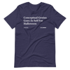 'Conceptual Genius Goes As Self' Headline T-Shirt