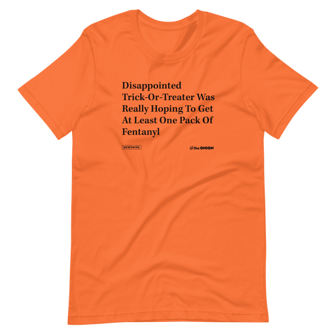 Both Headphones Removed Out Of Respect Onion Headline T-Shirt