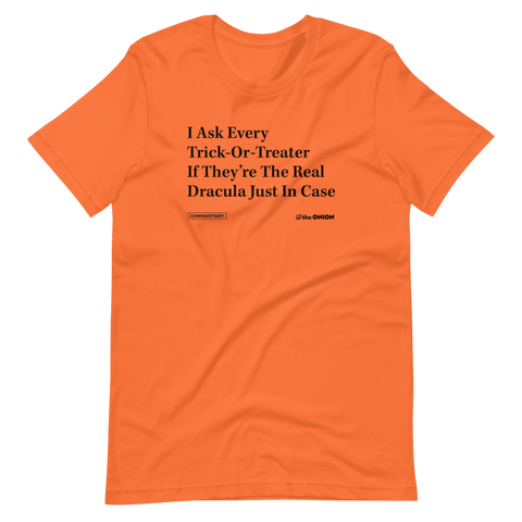 Both Headphones Removed Out Of Respect Onion Headline T-Shirt