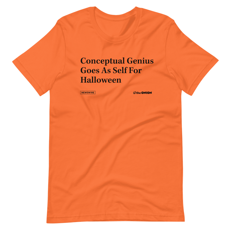 'Conceptual Genius Goes As Self' Headline T-Shirt