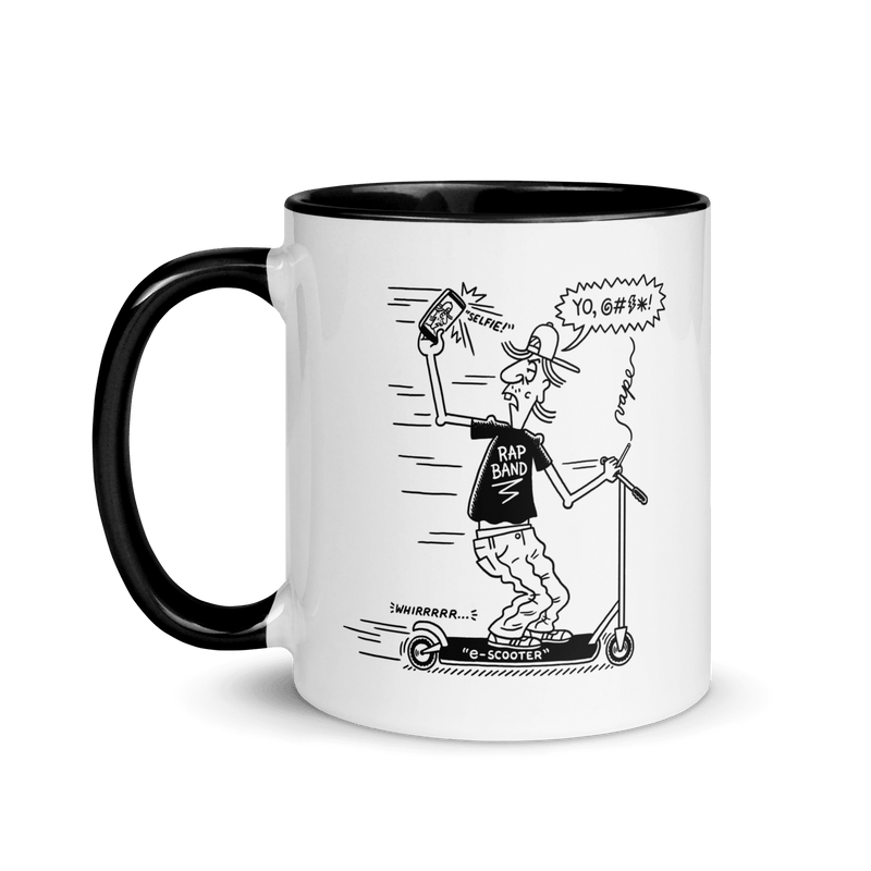 'Today's No-Good Teens' Cartoon Mug