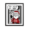 'Sickos Santa' Framed Print
