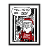 'Sickos Santa' Framed Print