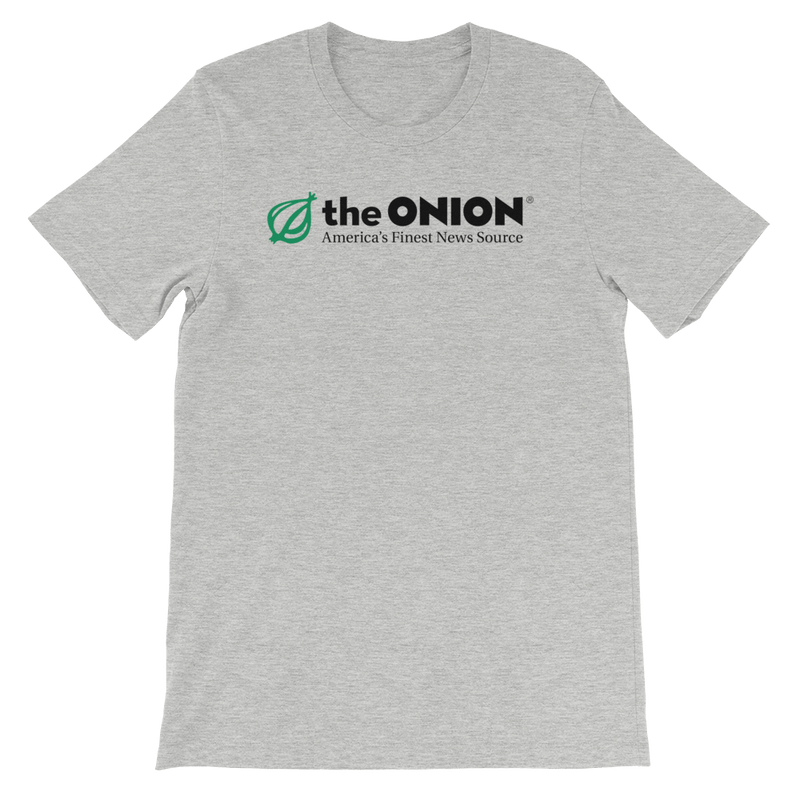 The Onion's 'Classic Logo' T-Shirt Athletic Heather / 4XL from The Onion Store