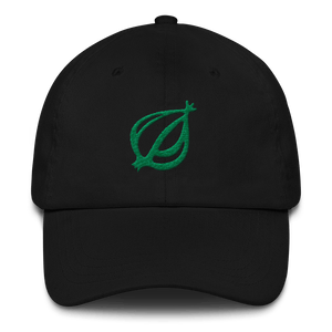 The Onion Dingbat Baseball Dad Hat Black and Green from The Onion Store