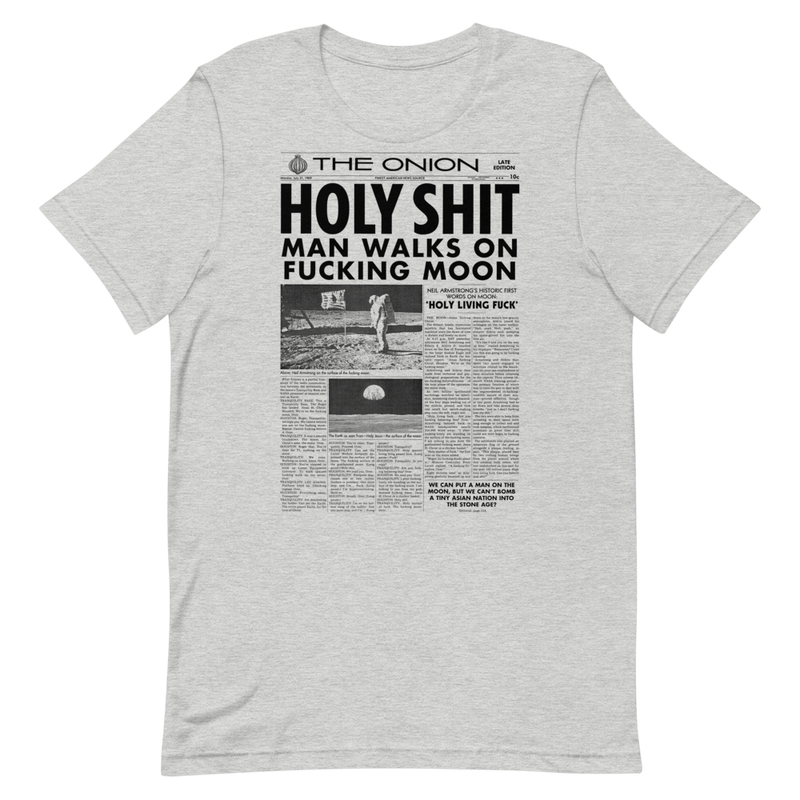 'Man Walks On Moon' Front Page T-Shirt