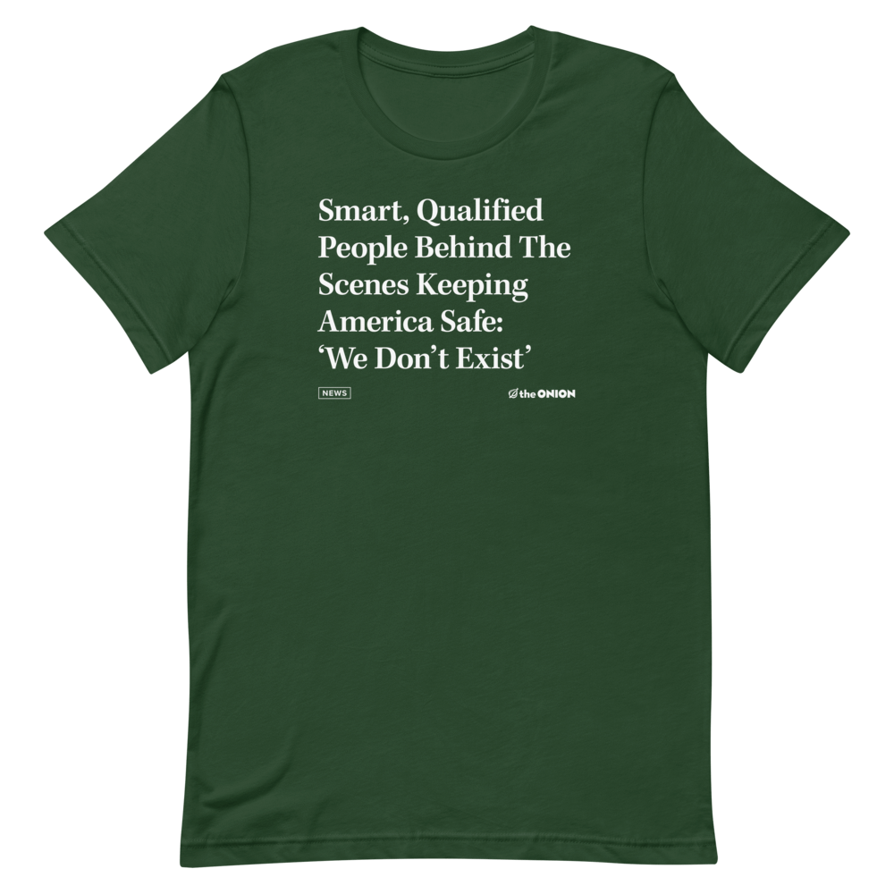 'Smart, Qualified People' Headline T-Shirt