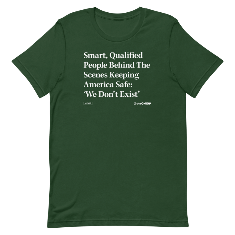 'Smart, Qualified People' Headline T-Shirt