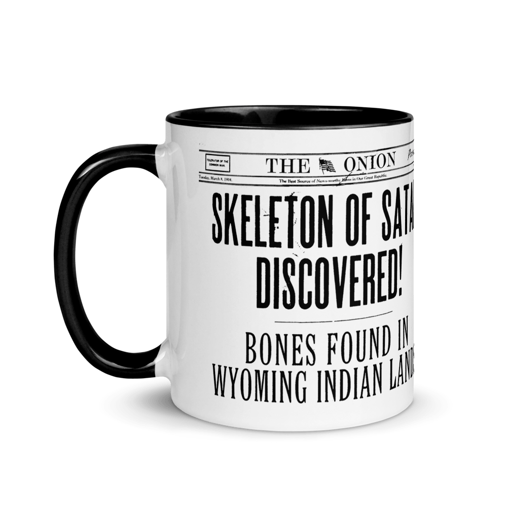'Skeleton Of Satan' Front Page Mug