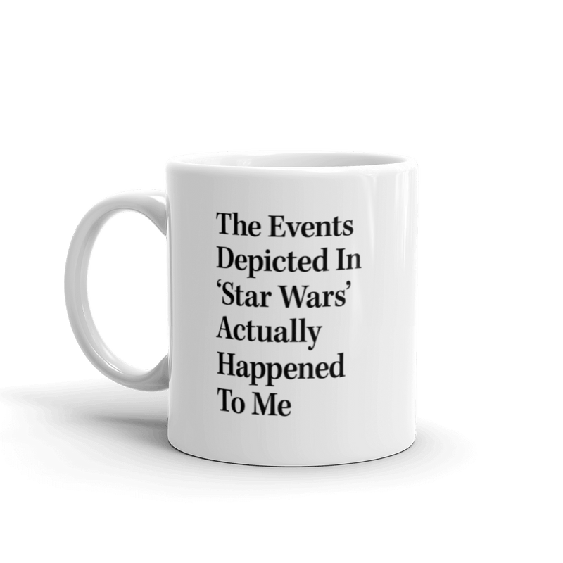 The Onion's 'The Events Depicted In 'Star Wars'' Mug