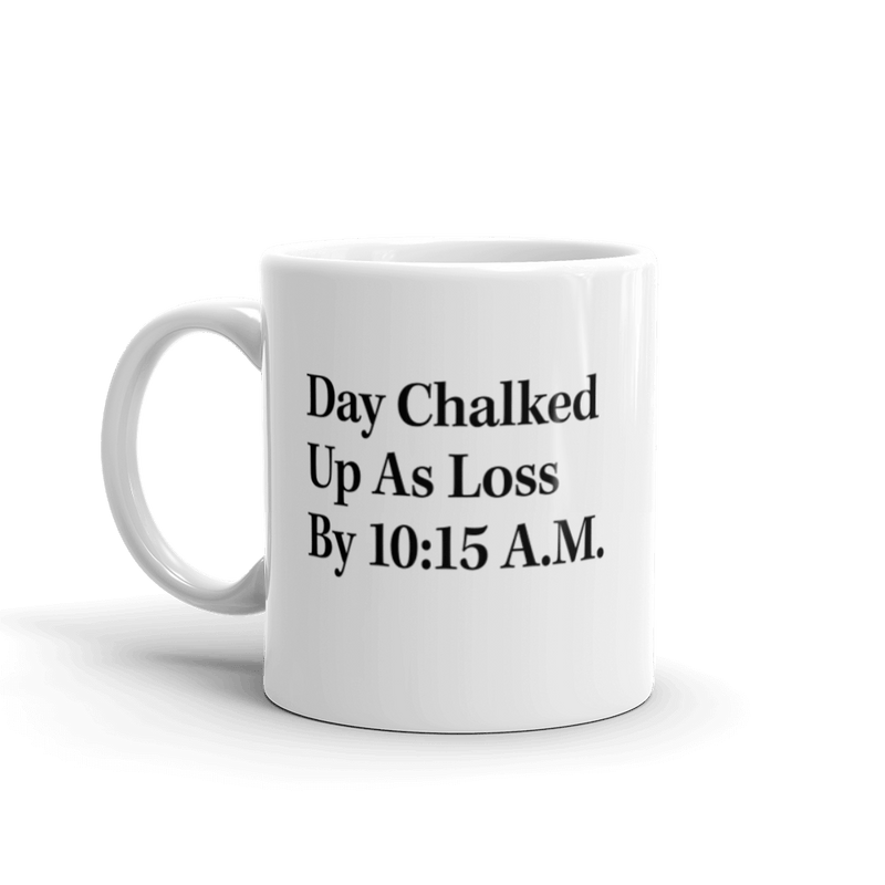 The Onion's 'Day Chalked As Loss' Mug