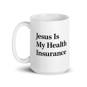 The Onion's 'Jesus Is My Health Insurance' Mug